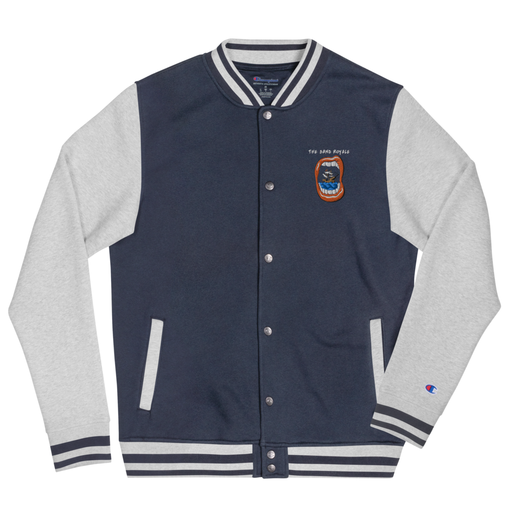 Download Loose Lips Embroidered Champion Varsity Jacket The Band Royale